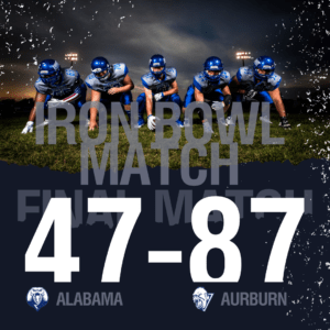 Alabama vs Auburn Iron Bowl Match