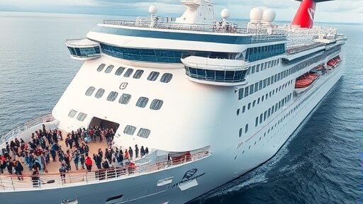A 51-year-old passenger who fell overboard is missing. While on a Caribbean cruise