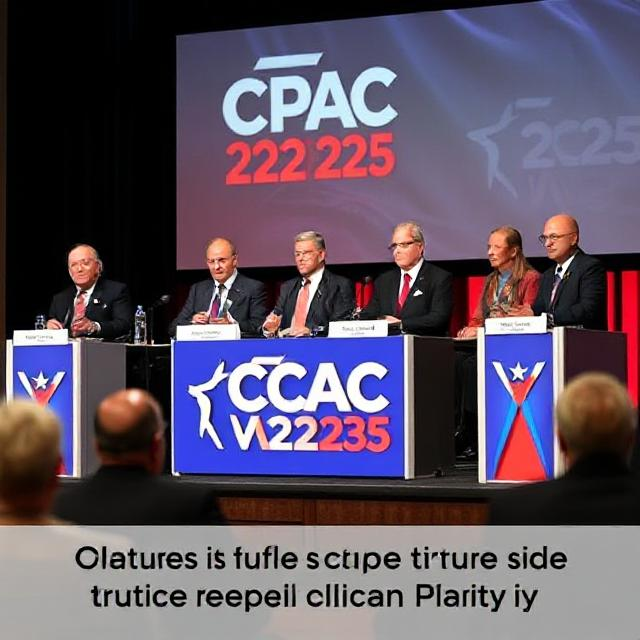 CPAC 2025 panel featuring conservative experts discussing election integrity and border security.