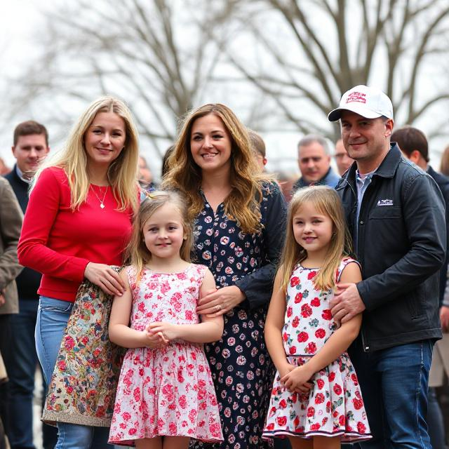 Vanessa Trump with her children, keeping a low profile amidst media attention"
