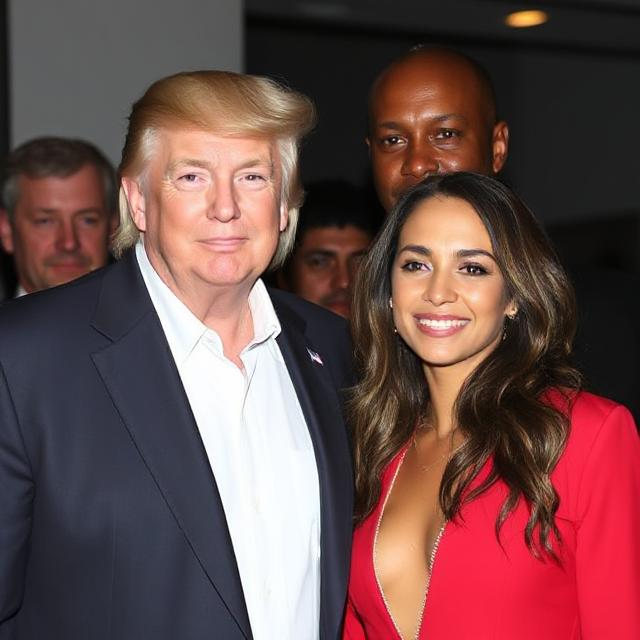 Vanessa Trump and Tiger Woods seen together at an event (Alt text: Vanessa Trump with Tiger Woods at a public event in 2025).