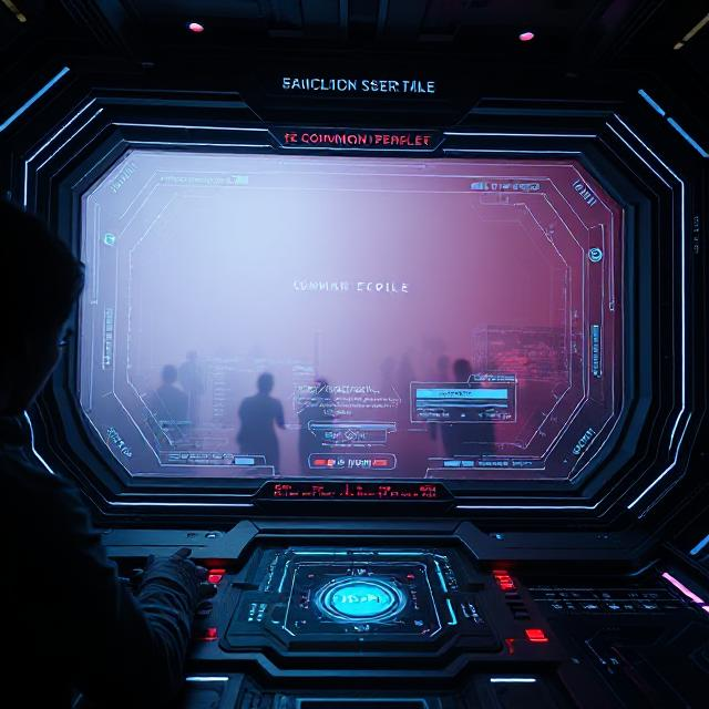Futuristic interface inspired by Black Mirror Common People episode