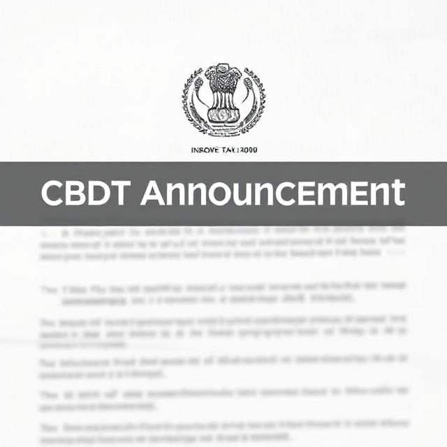 "Income Tax Bombshell: Govt Delays ITR Deadline – What You Must Do NOW" 4 Official-looking document or notice template showing "CBDT Announcement"