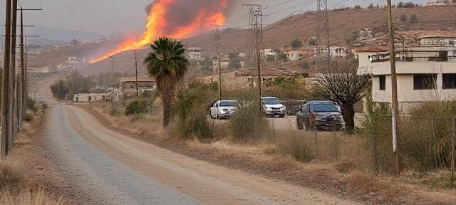 An emergency alert is issued after a massive fire at a chemical warehouse in Spain.