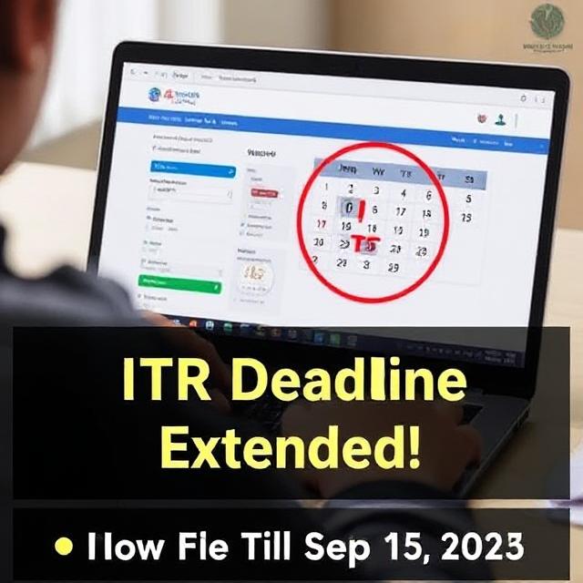 "Income Tax Bombshell: Govt Delays ITR Deadline – What You Must Do NOW" 1 ITR Deadline Extended!”
