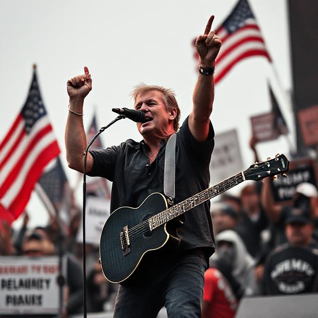 Bruce Springsteen Trump, free speech protest, democracy in danger