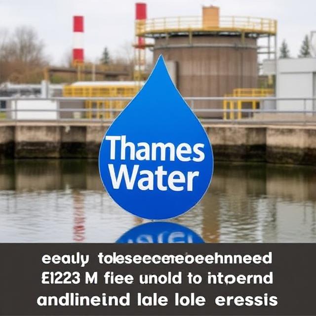"Thames Water facility under scrutiny as company faces record £123M fine for environmental and dividend rule breaches."
