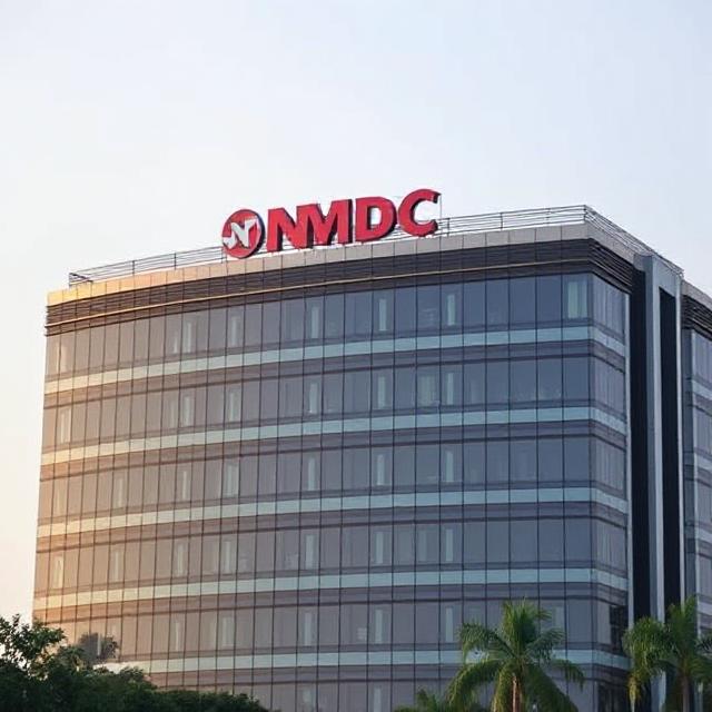 “NMDC corporate office in Hyderabad, symbolizing India’s leading iron ore producer.”