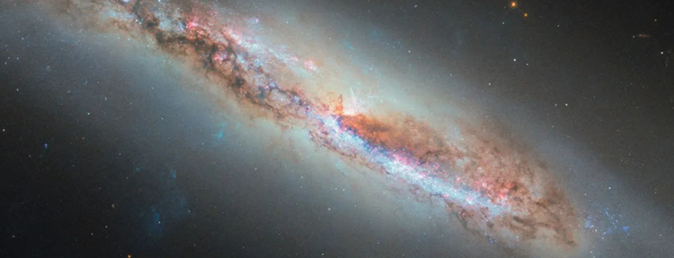Hubble partial view Galactic Gas Making a Getaway 3 Hubble partial view Galactic Gas Making a Getaway